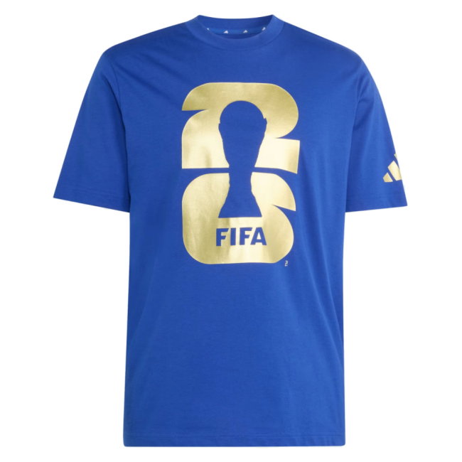 FIFA World Cup 2026 Official Emblem T-Shirt (Blue) (Your Name)