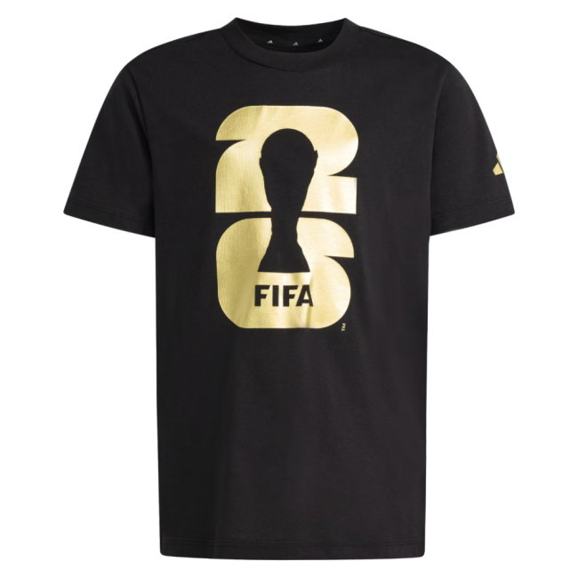 FIFA World Cup 2026 Official Emblem T-Shirt (Black) - Kids (Your Name)