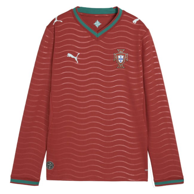 2026-2027 Portugal Long Sleeve Home Shirt (Kids) (Dalot 5)