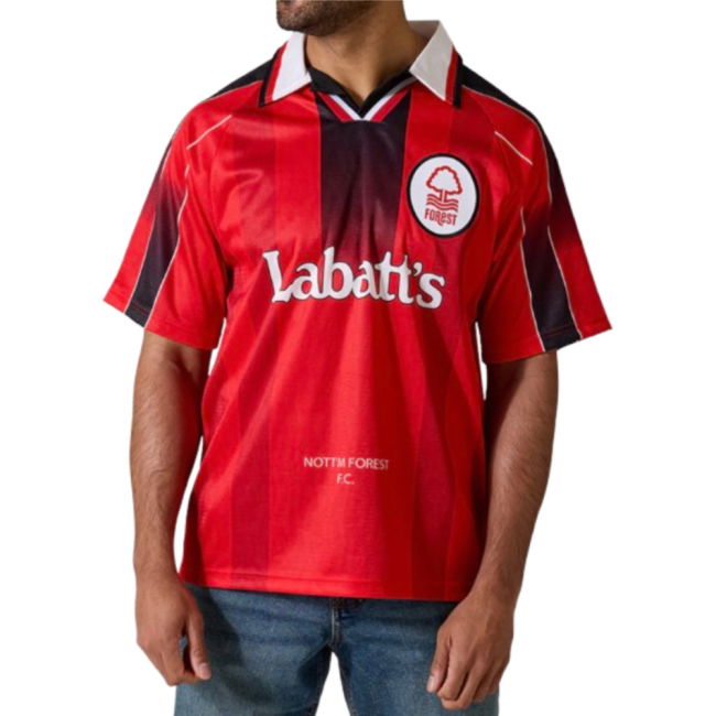 1997-1998 Nottingham Forest Home Retro Shirt (Van Hooijdonk 15)