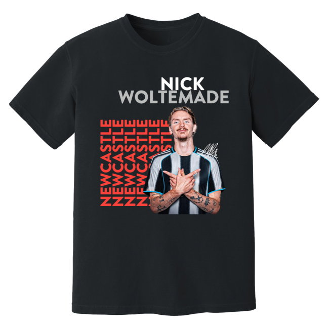 Nick Woltemade Newcastle United New Signing T-Shirt (Black)