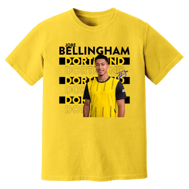 Jobe Bellingham Dortmund New Signing T-Shirt (Yellow)
