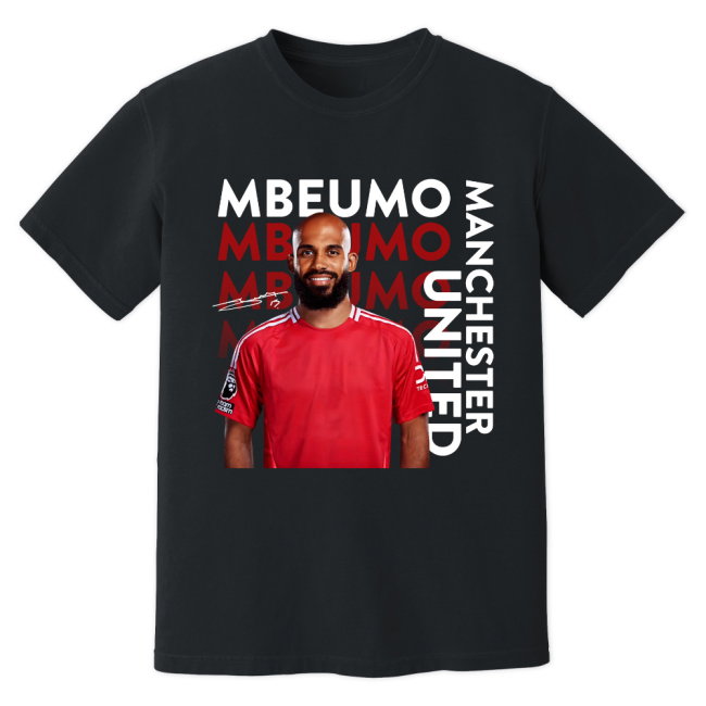 Bryan Mbeumo Man United New Signing T-Shirt (Black)