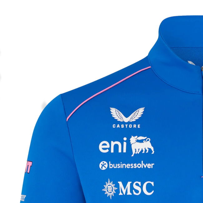 2026 Official Alpine F1 Team Quarter Zip Midlayer (Lapis Blue)