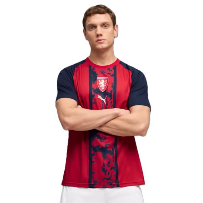 2026-2027 Czech Republic Warm Up Jersey (Dark Cherry)