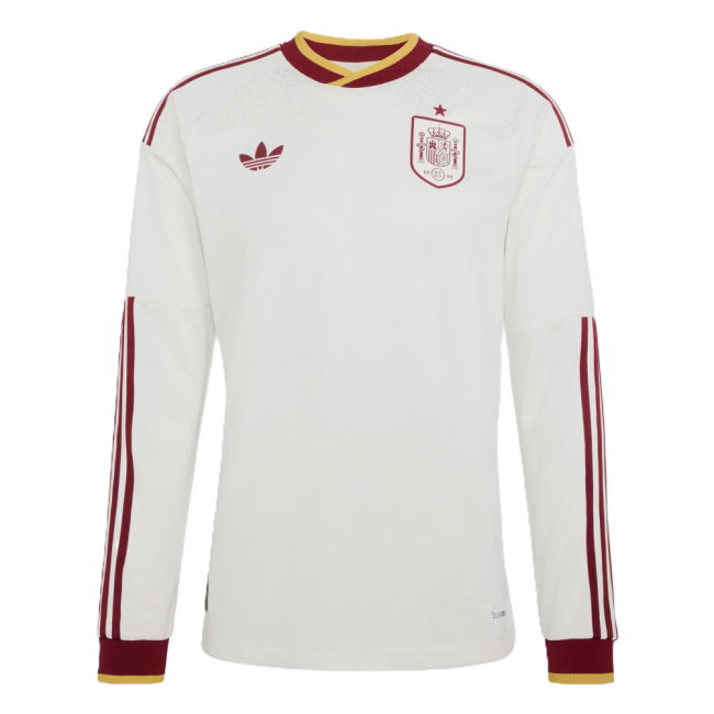 2026-2027 Spain Authentic Long Sleeves Away Shirt (Morata 7)