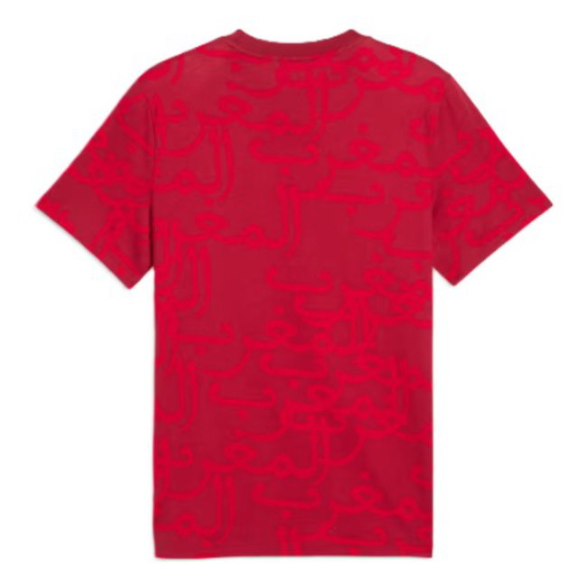 2026-2027 Morocco FtblCulture Tee AOP (Dark Crimson)