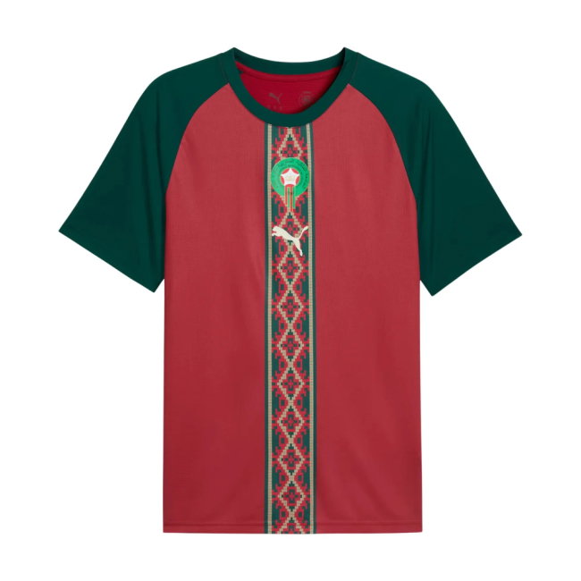 2026-2027 Morocco Warm Up Jersey (Dark Crimson) (Brahim 10)
