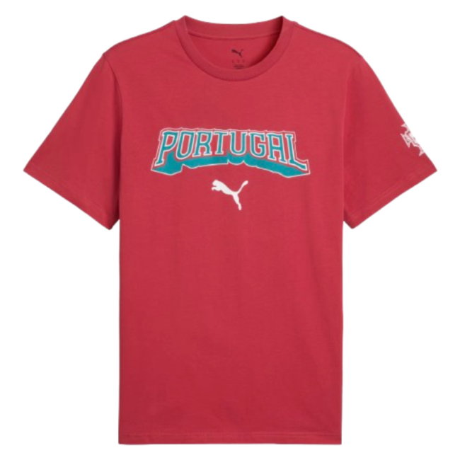 2026-2027 Portugal FtblCulture Tee (Red) (Eusebio 13)