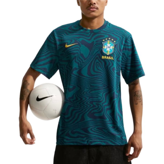 2026-2027 Brazil Primary Dri-Fit Shirt (Geode Teal) (Ronaldinho 10)