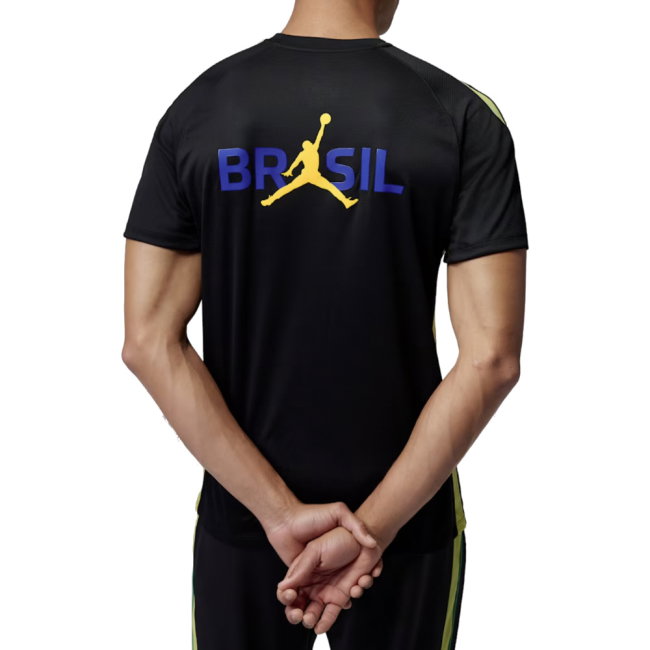 2026-2027 Brazil Strike Jordan Dri-FIT Training Shirt (Black)