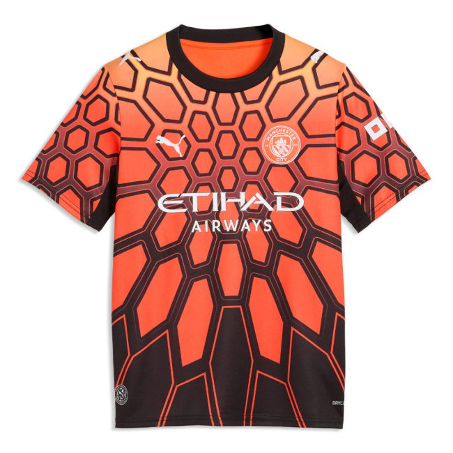 2026-2027 Man City Goalkeeper Shirt (Orange) - Kids (Donnarumma 25)