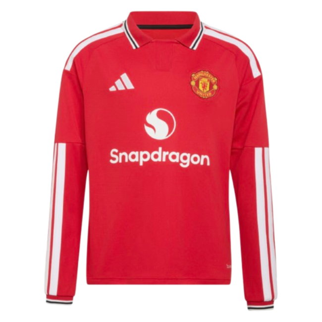 2026-2027 Man Utd Long Sleeve Home Shirt (Kids) (Ronaldo 7)