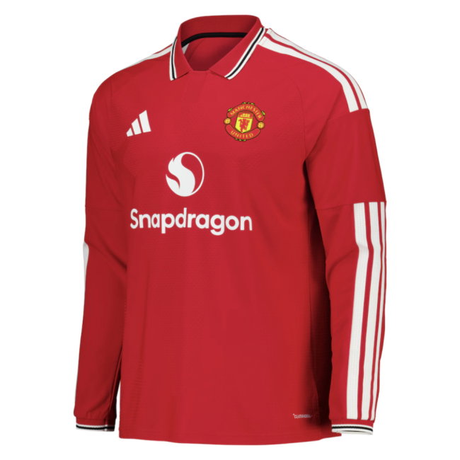 2026-2027 Man Utd Authentic Long Sleeve Home Shirt (Ronaldo 7)