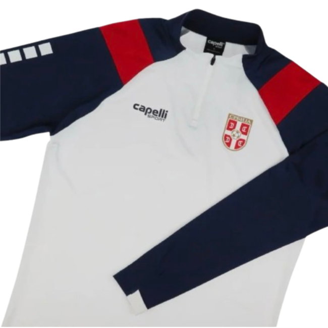 2025-2026 Serbia 1/4 Zip Training Top (White)
