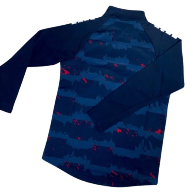 2025-2027 Serbia Pre-Match 1/4 Zip Top (Navy)