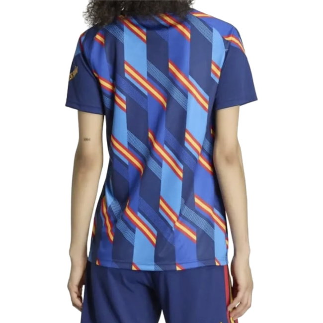 2026-2027 Spain Home Pre-Match Shirt (Dark Blue) - Womens (Your Name)
