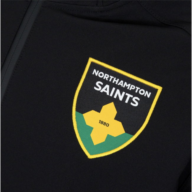 2025-2026 Northampton Saints Ath Softshell Hoody Jacket (Black)