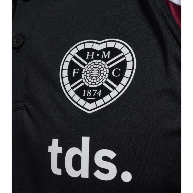 2026-2027 Hearts Player Training Polo Shirt (Black)