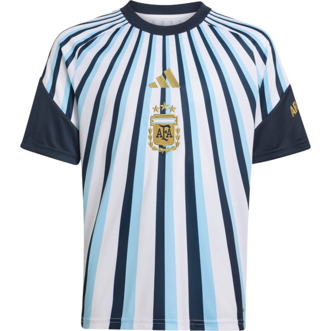 2026-2027 Argentina Home Pre-Match Shirt (White) - Kids (Messi 10)