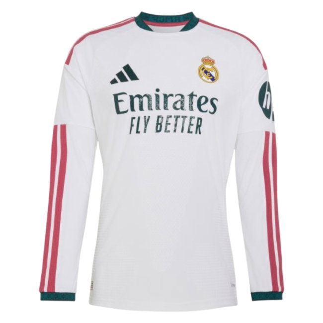 2026-2027 Real Madrid Authentic Long Sleeve Home Shirt (Figo 10)