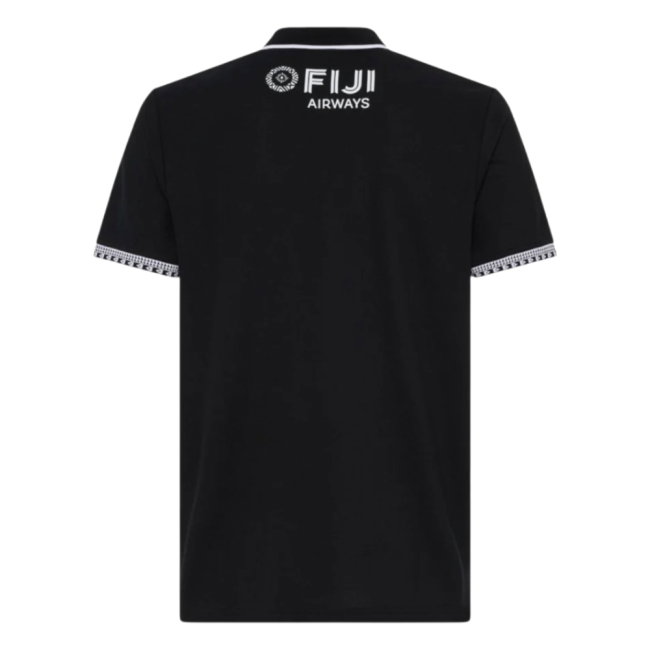 2026-2027 Fiji Rugby Pique Polo (Black)