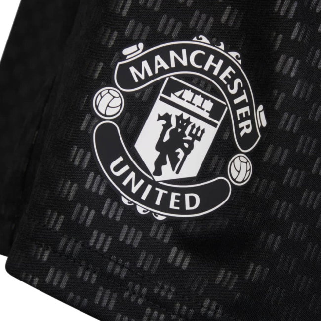 2026-2027 Man Utd Training Shorts (Black) - Kids