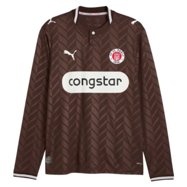 2026-2027 St Pauli Long Sleeve Home Shirt (Your Name)