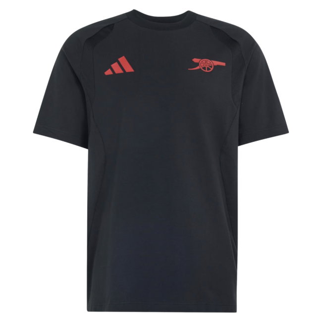 2026-2027 Arsenal Tiro Travel Tee (Black) (Your Name)