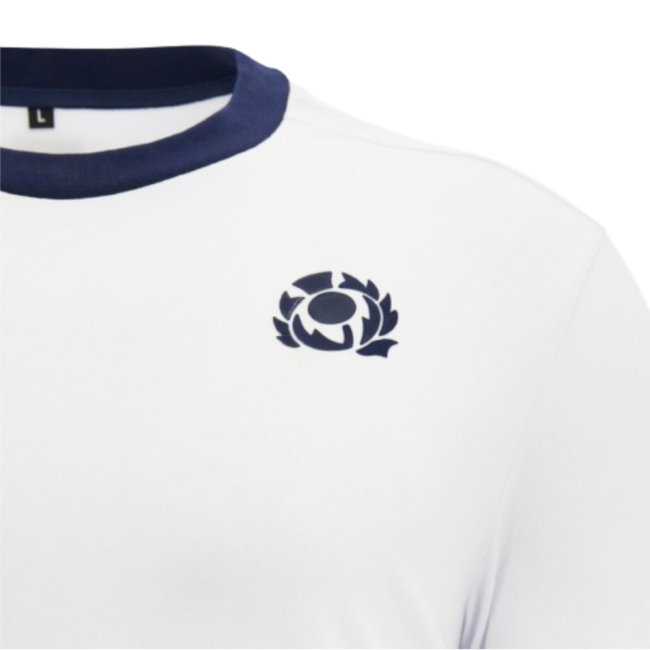 2026-2027 Scotland Rugby Ath Cotton T-Shirt (White) (Your Name)