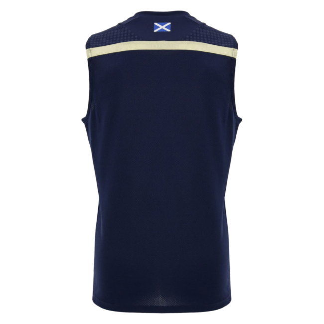 2026-2027 Scotland Rugby Sleeveless Training Shirt (Navy) (Your Name)