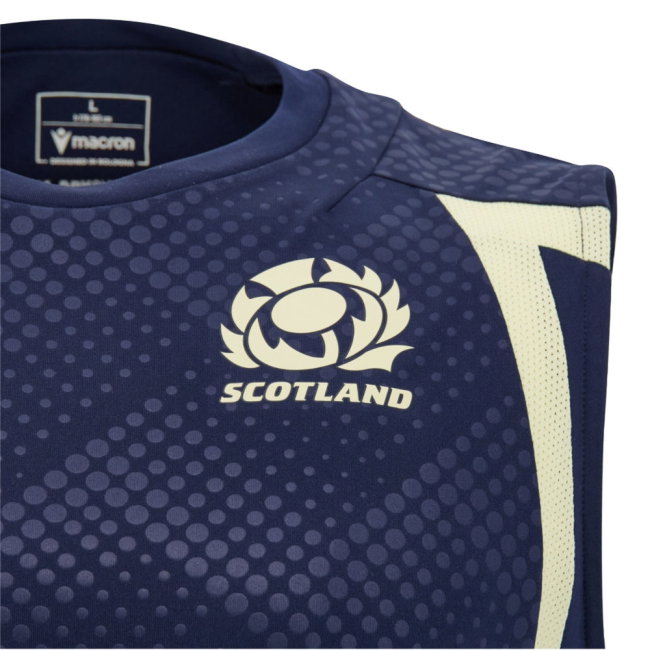 2026-2027 Scotland Rugby Sleeveless Training Shirt (Navy) (Your Name)