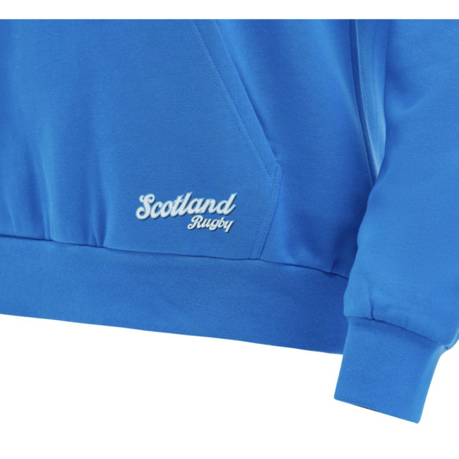 2026-2027 Scotland Rugby Cotton Hoodie (Blue) - Kids