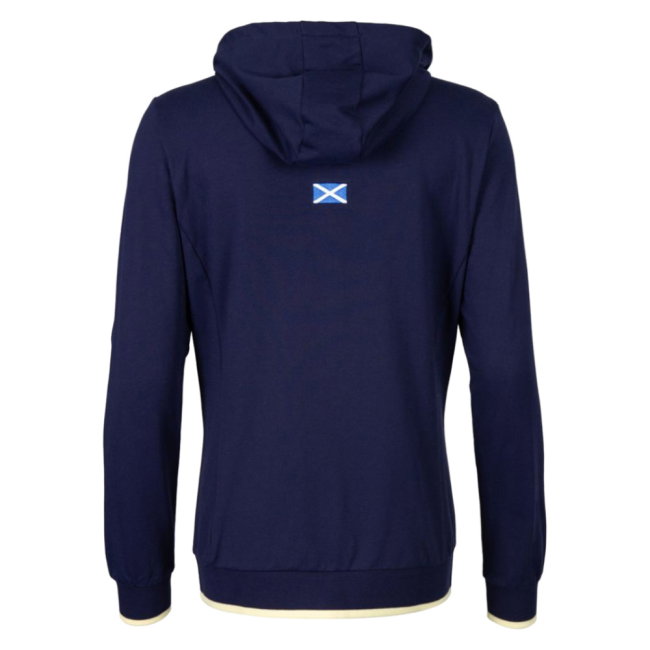 2026-2027 Scotland Rugby Travel Full Zip Hoodie (Navy/Sand) - Womens