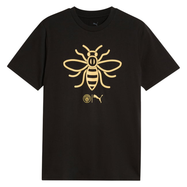 2026-2027 Man City FtblCulture Tee (Black) - Kids (Bernardo 20)
