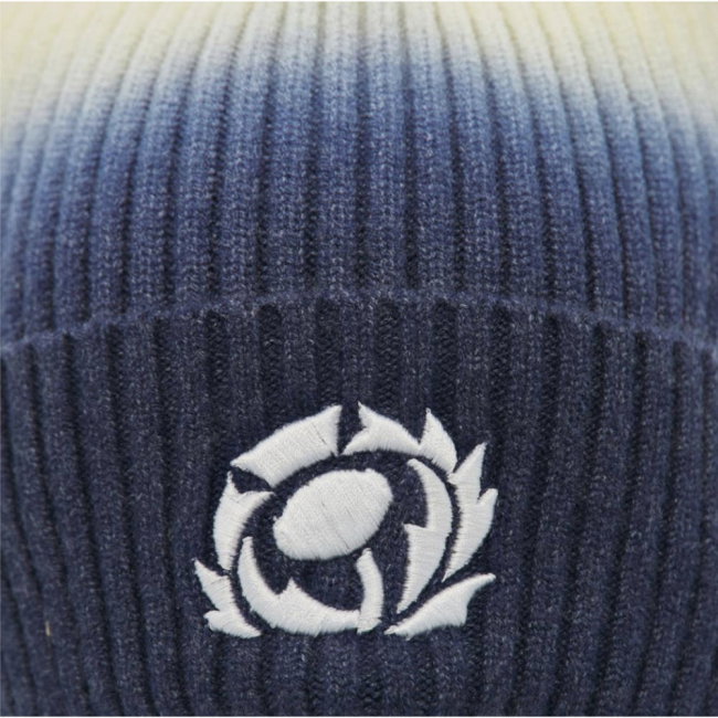 2026-2027 Scotland Rugby Pom Pom Beanie (Navy/Sand)