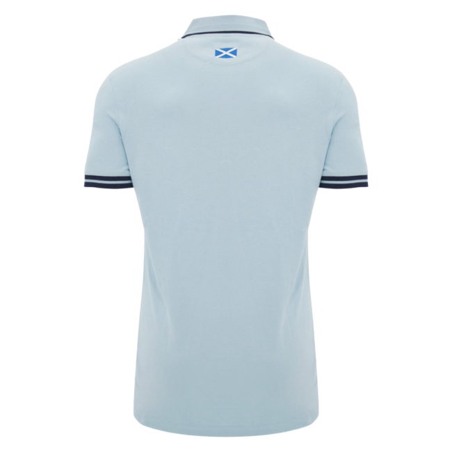 2026-2027 Scotland Rugby Travel Polo (Blue/Navy)