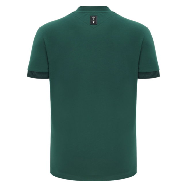 2026-2027 Wales WRU Athleisure Player Travel Tee (Green) (Your Name)