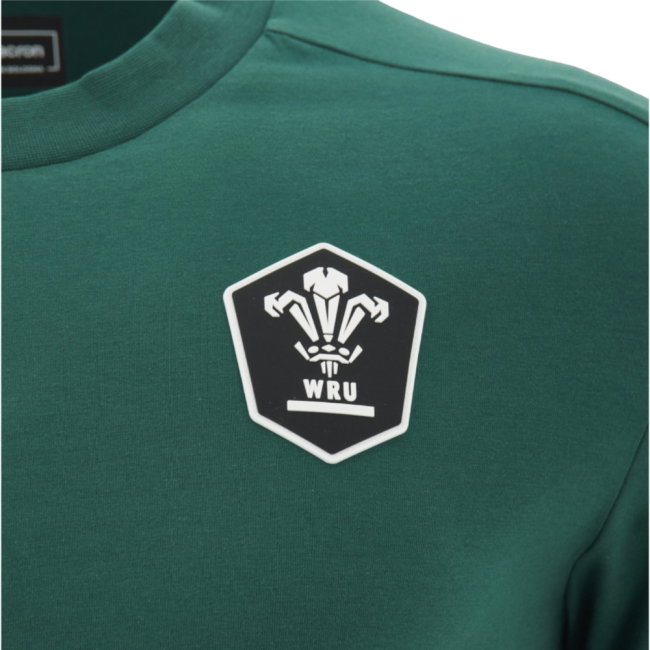 2026-2027 Wales WRU Athleisure Player Travel Tee (Green) (Your Name)