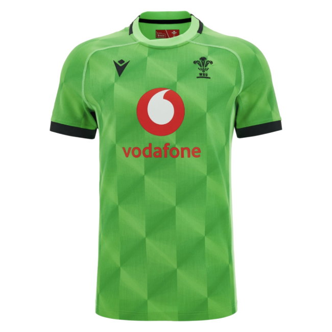 2026-2027 Wales WRU Training Rugby Shirt (Neon Green) (Your Name)