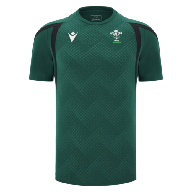 2026-2027 Wales WRU Rugby Training Shirt (Green) - Kids (Your Name)