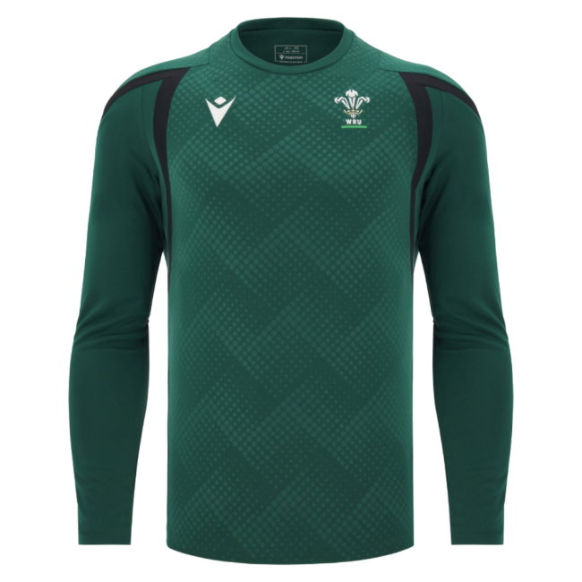 2026-2027 Wales WRU Rugby LS Training Jersey (Green) - Kids (Your Name)