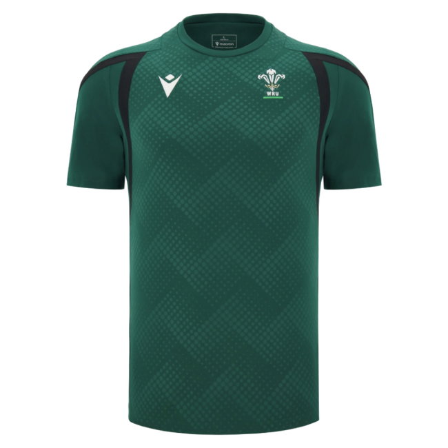 2026-2027 Wales WRU Rugby Player Training Shirt (Green) (Your Name)
