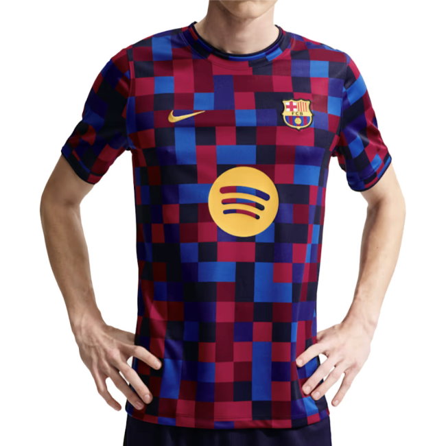 2026-2027 Barcelona Home Pre Match Top (Noble Red/Blue) (Ronaldinho 10)