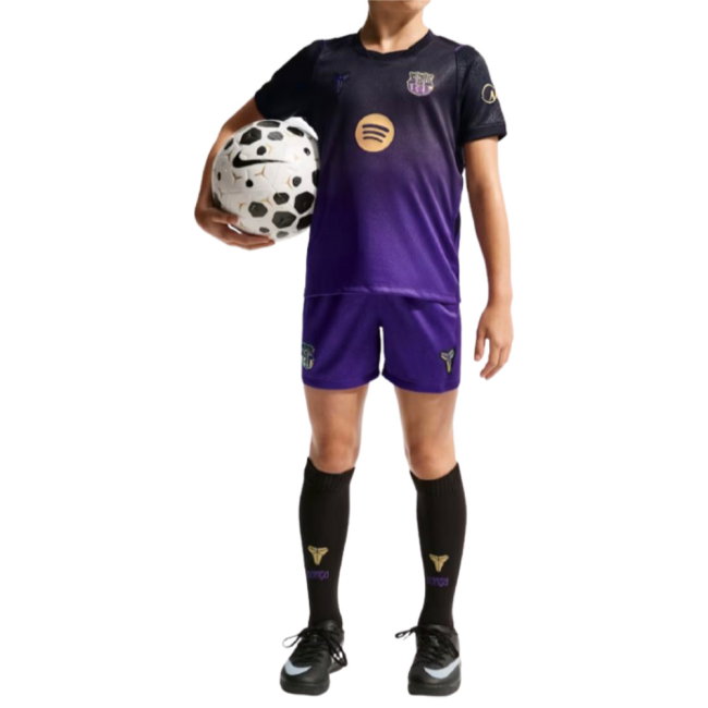 2026-2027 Barcelona Away Little Boys Mini Kit (Ronaldinho 10)