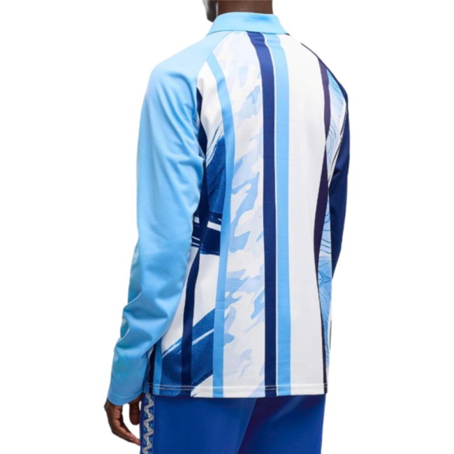 2026-2027 Man City Warm Up 1/4 Zip Top (White/Blazing Blue)