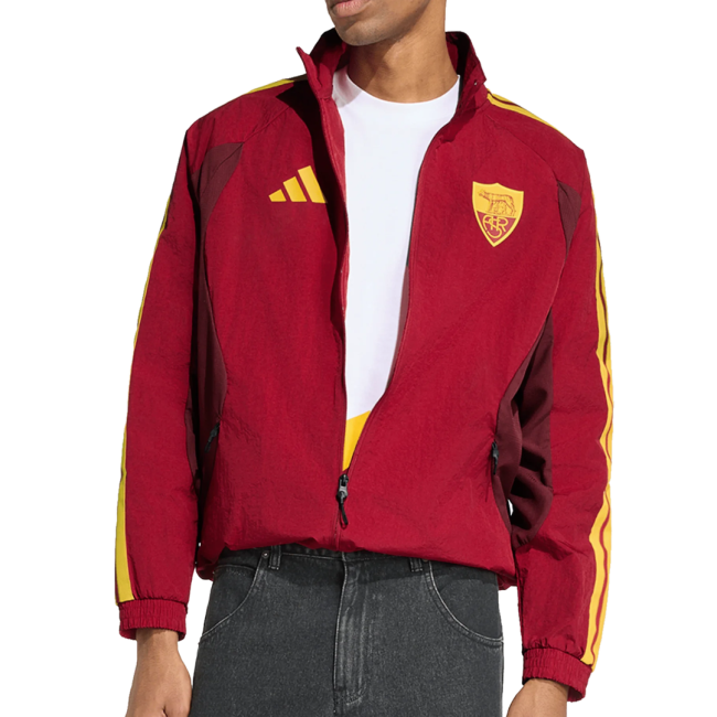 2026-2027 AS Roma Home Anthem Jacket (Burgundy)