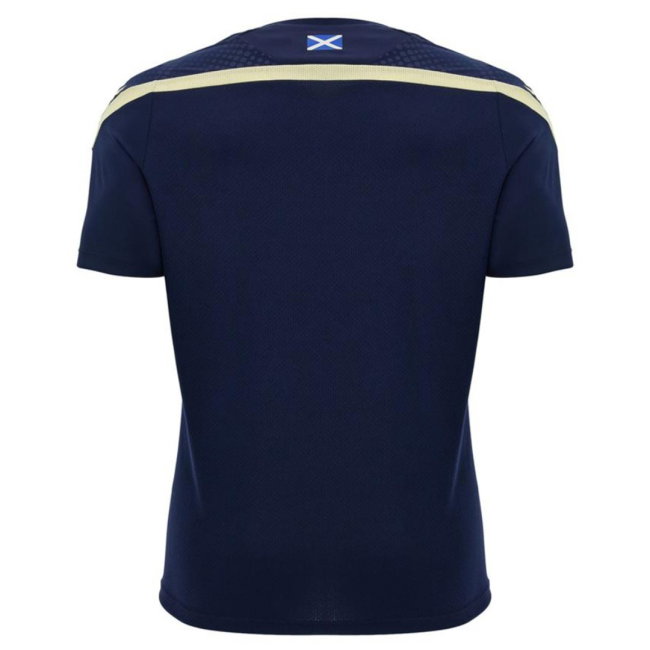 2026-2027 Scotland Rugby Training Shirt (Navy/Sand) - Kids