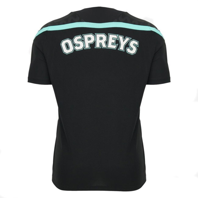 2026-2027 Ospreys Rugby Poly Training Shirt (Black)
