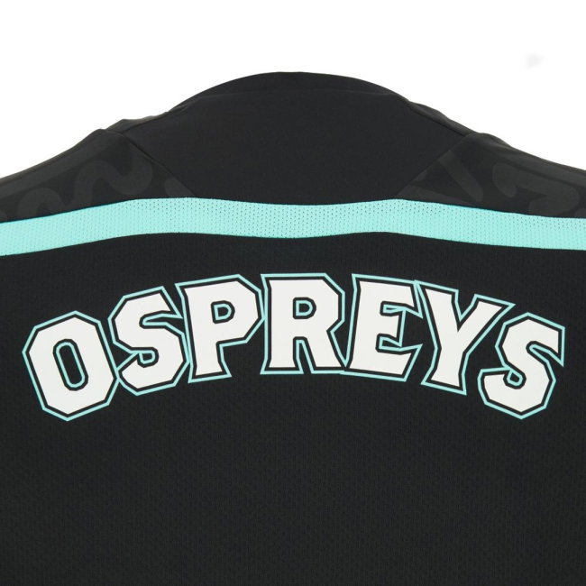 2026-2027 Ospreys Rugby Poly Training Shirt (Black)